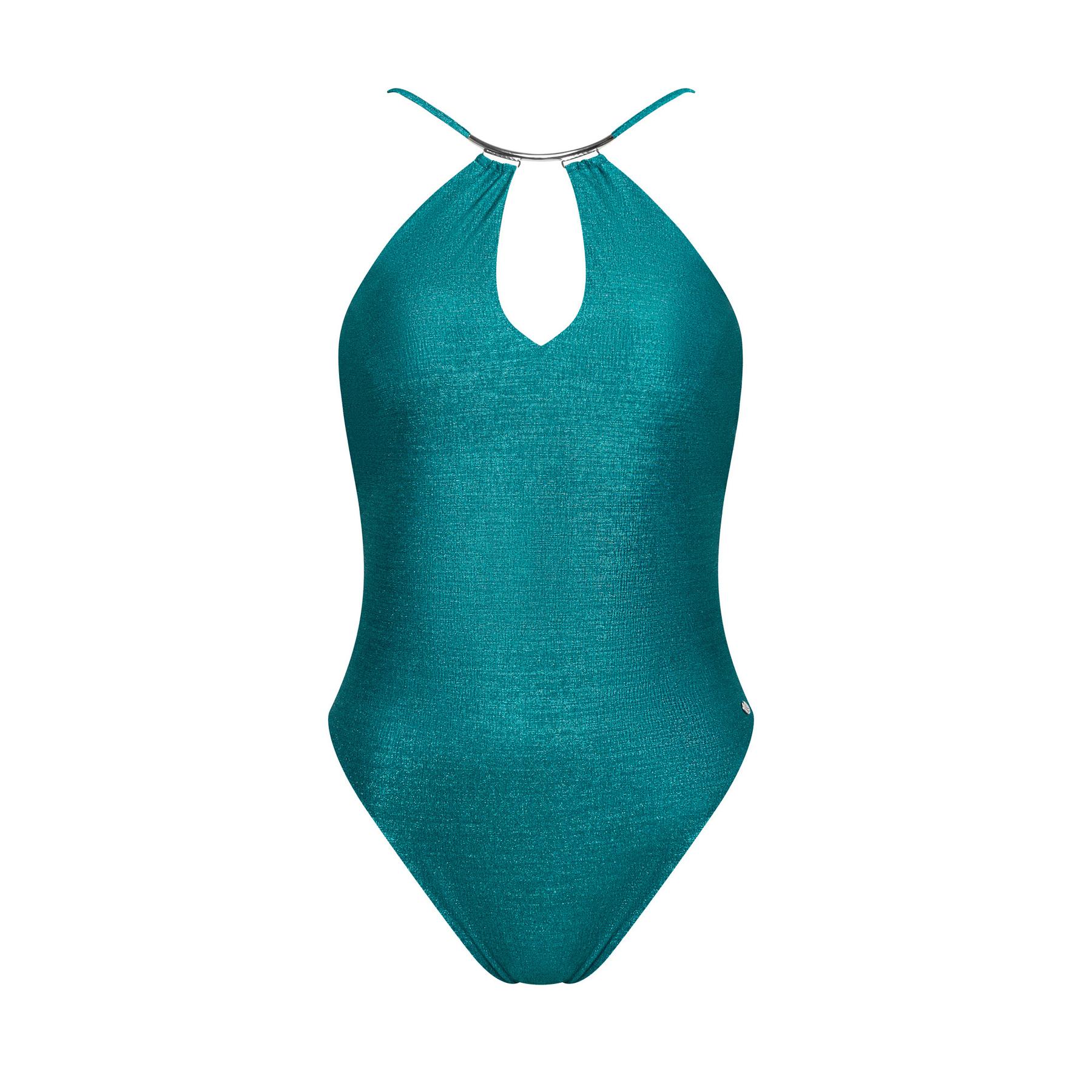 Costume da bagno intero sgambato senza strutture donna  Blue Lagoon