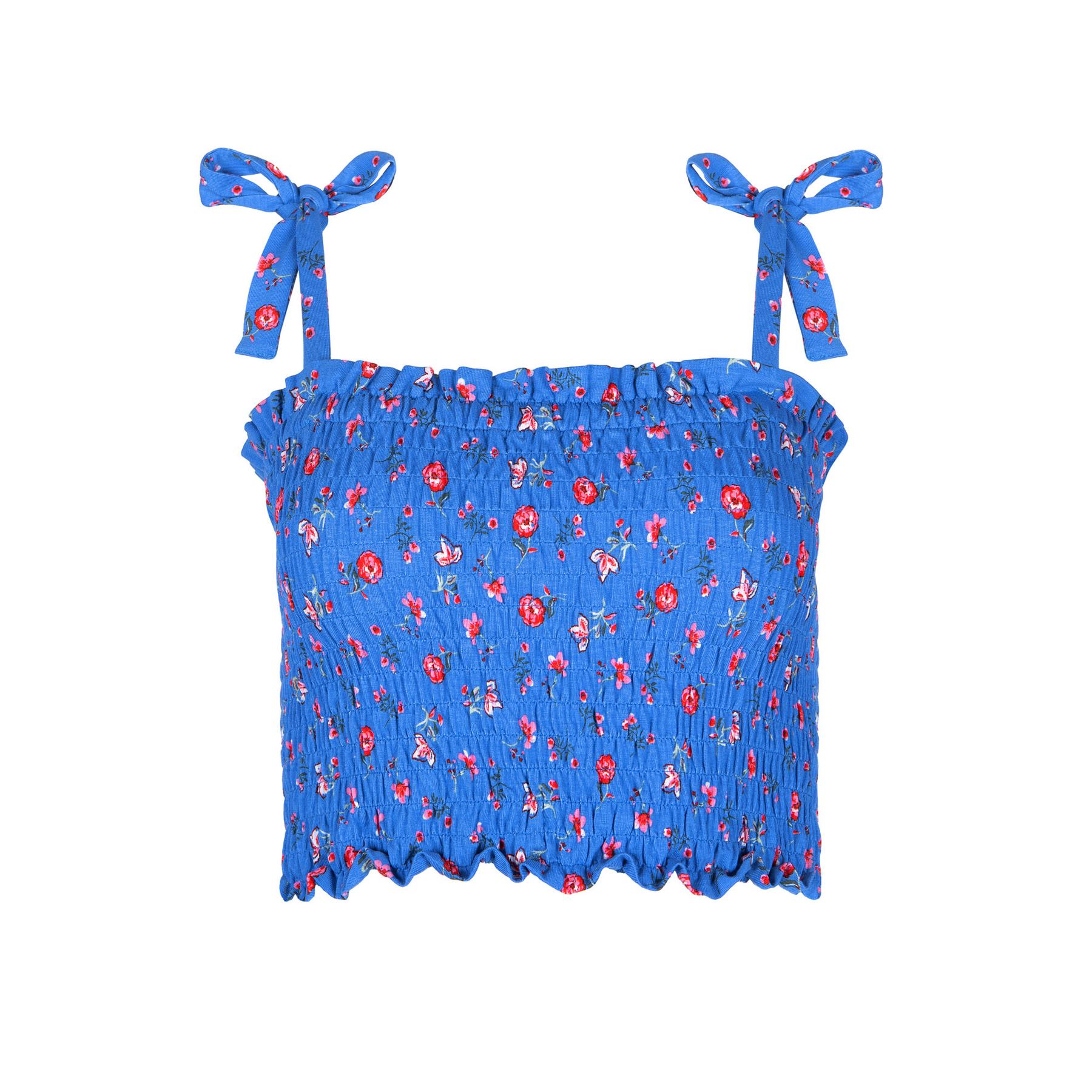 3838411143767 - Gekräuschter kurzer Damen-Top Java