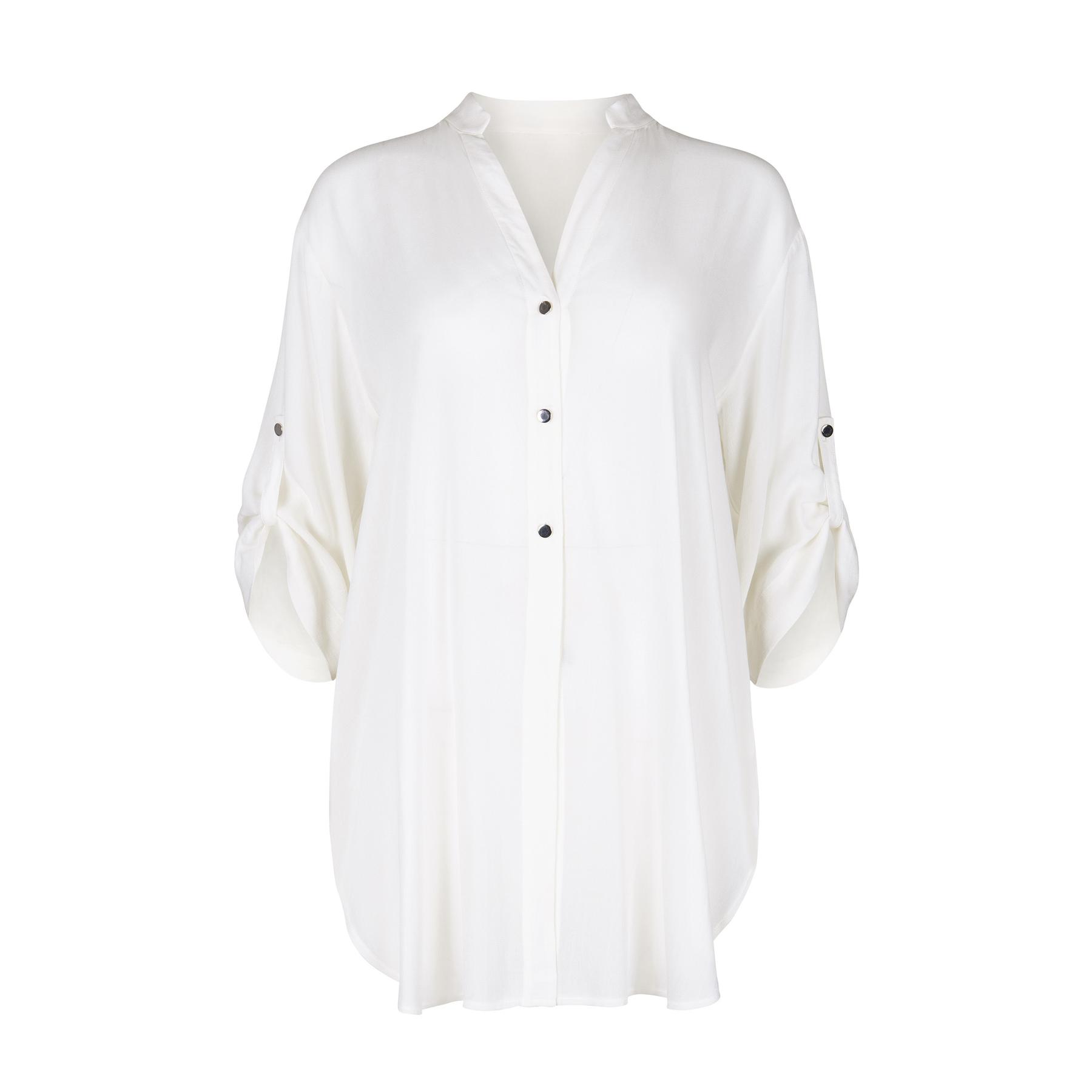 3838411144252 - Sommerbluse Tunika kurzarm Damen Panama