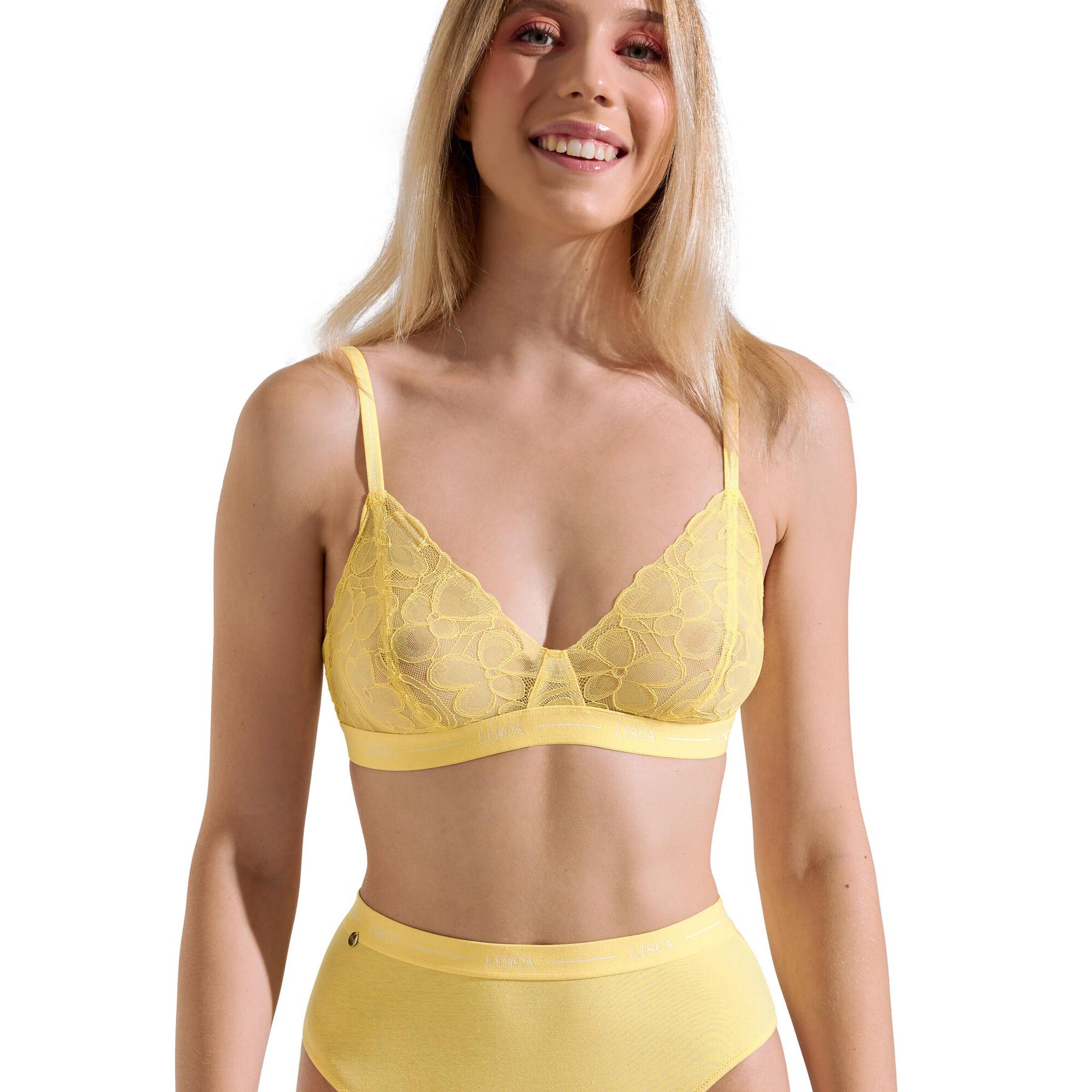 3838411325057 - Dreieck-Bralette-BH ohne Bügel für Frauen Sunflower