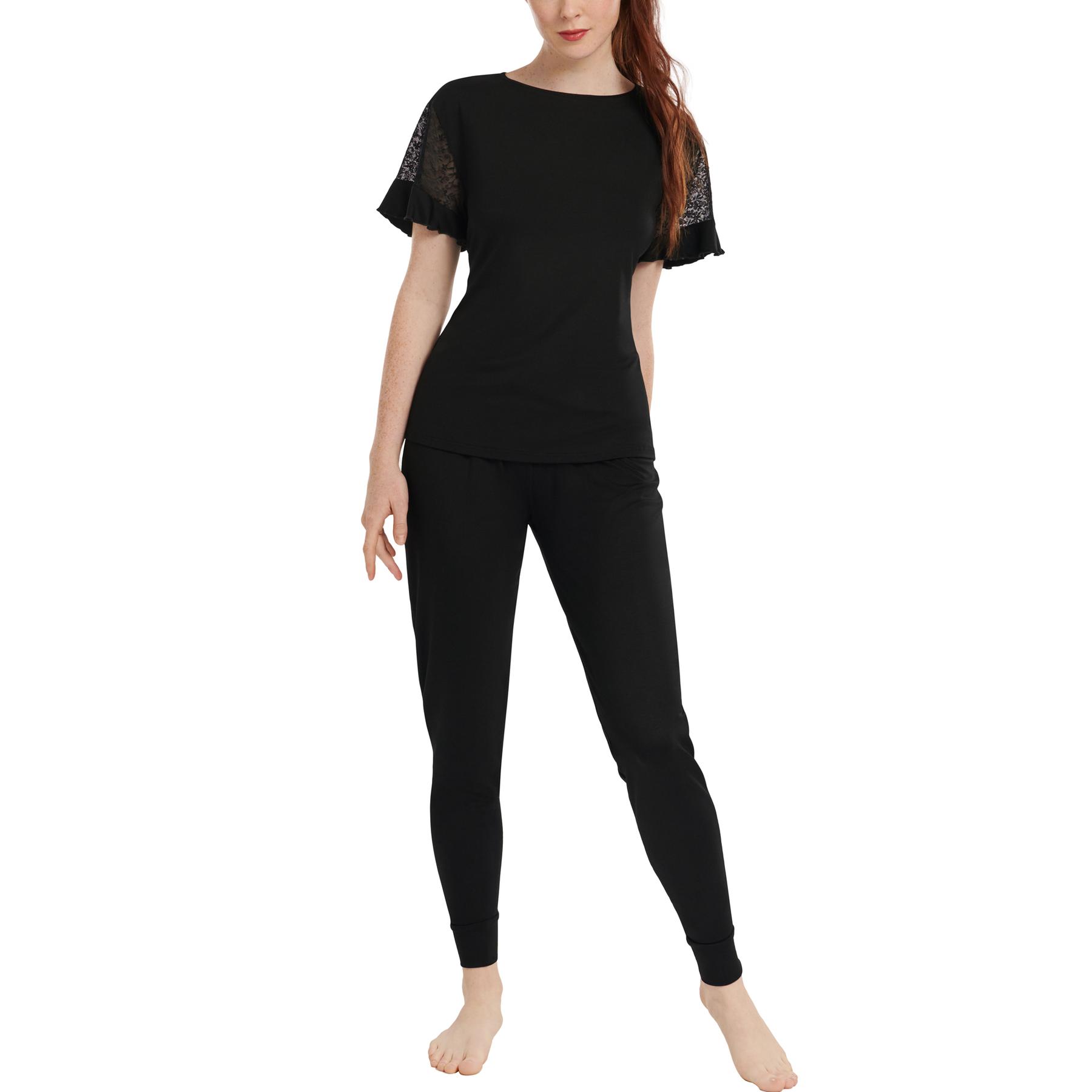 Pigiama pantalone top a maniche corte donna  Smooth