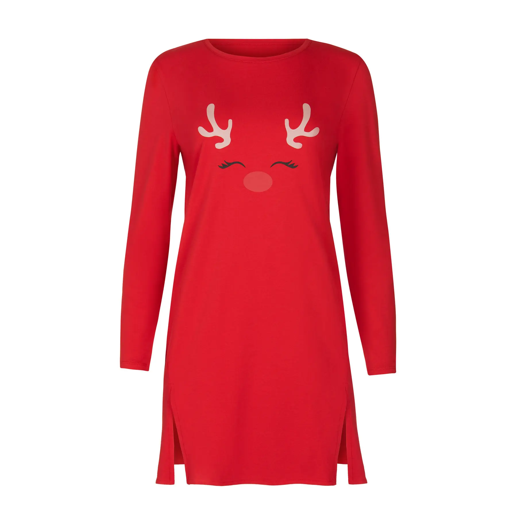 3838411289090 - Langärmliges T-Shirt-Kleid Holiday