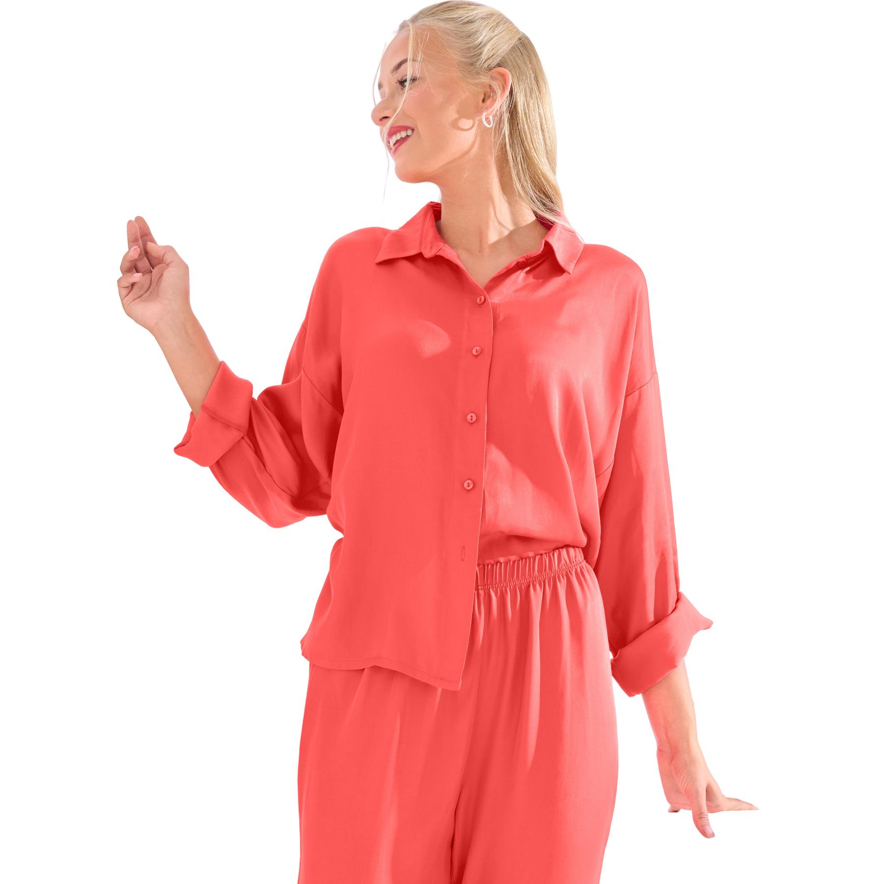 3838411433561 - Damen Schlafanzughemd mit langen Ärmeln Paris