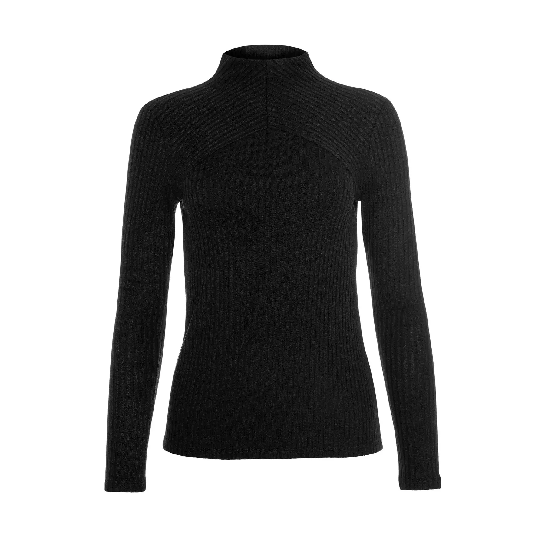 3838411110691 - T-Shirt mit Stehkragen und langen Ärmeln Damen Cosy