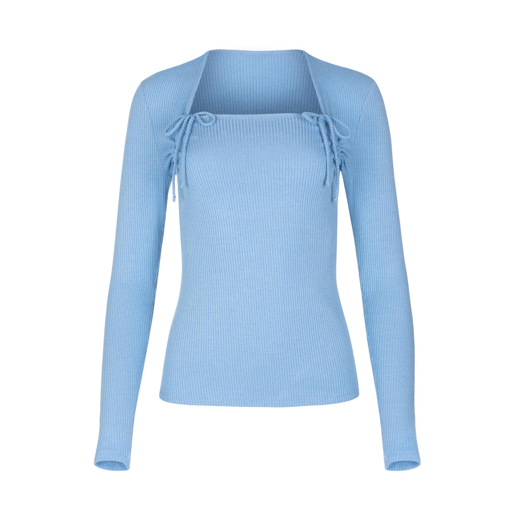 3838411201283 - Langarmshirt mit verstellbarem Ausschnitt für Damen Kenza