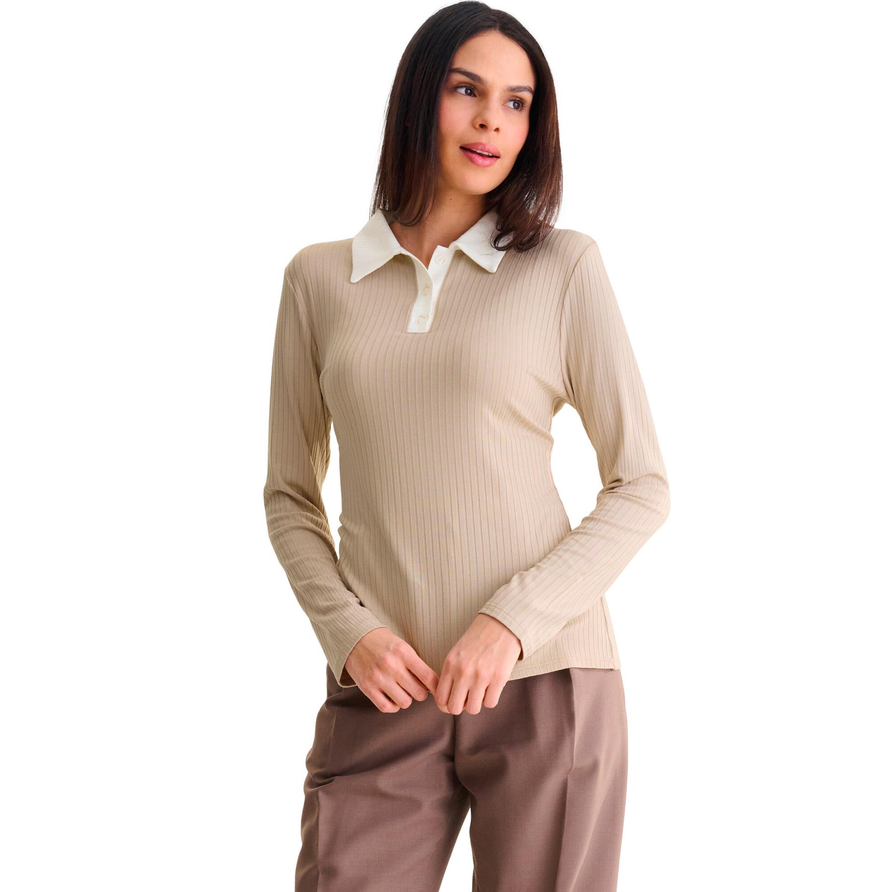 3838411474137 - Polo-Shirt langarm Damen Remi