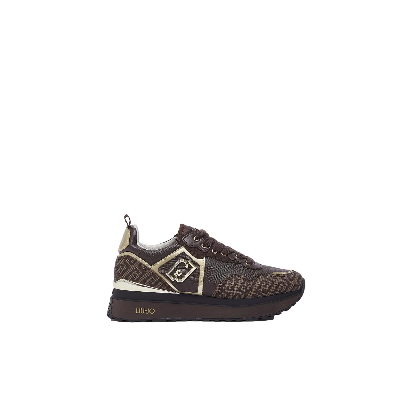 Monogram Print Sneakers Dames Liu Jo Maxi Wonder 01
