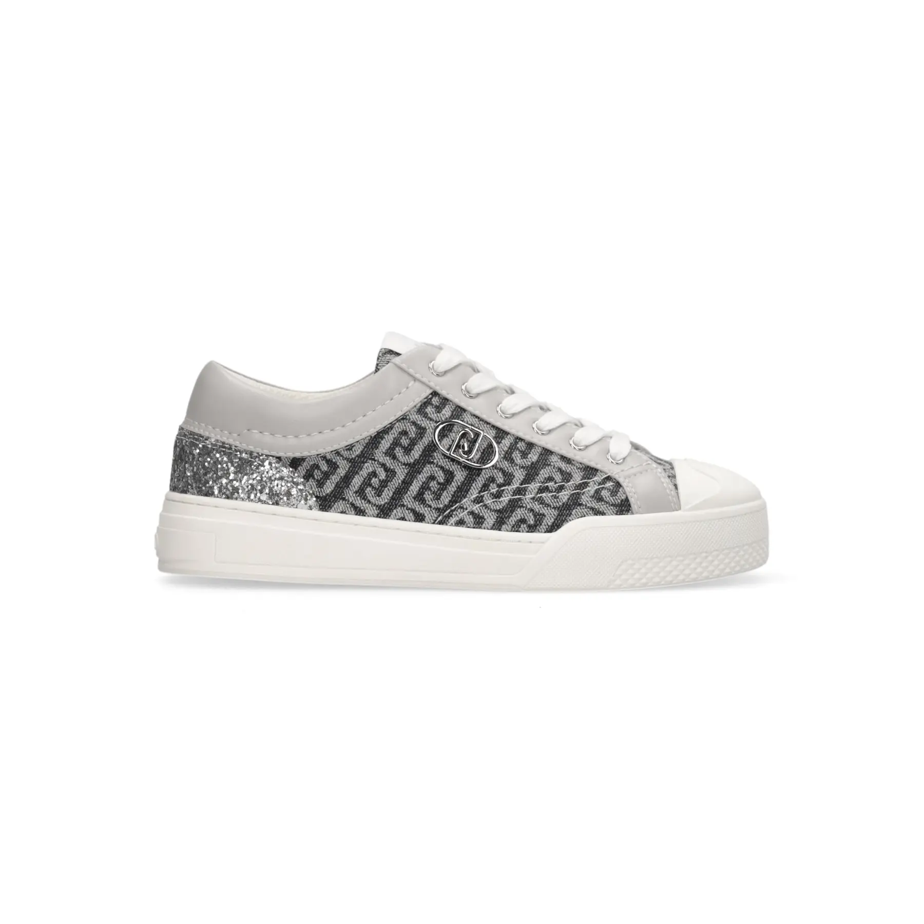 Scarpe sportive monogramma in denim donna  Benson 01