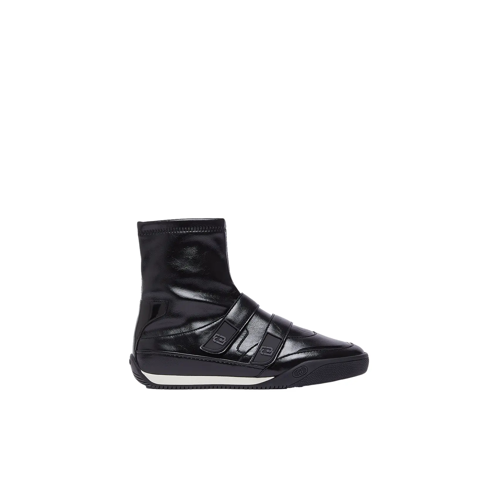 Liu Jo Women's Noir Velcro Trainers For Lewis 05 Mid