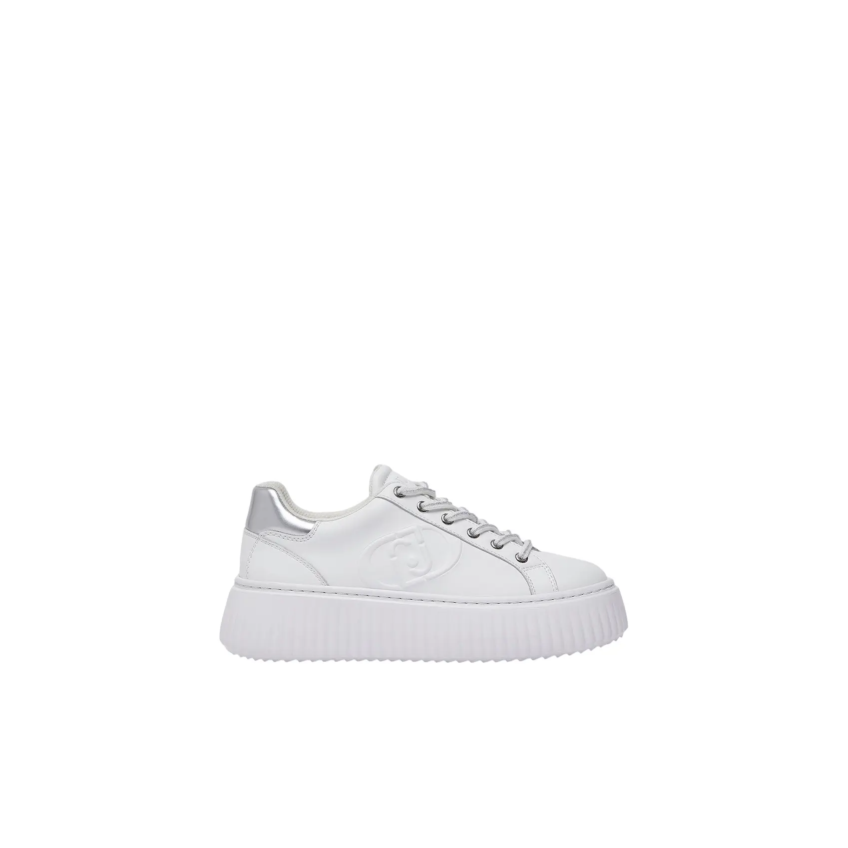 Liu Jo Women's Blanc Leather Trainers Elodie 01