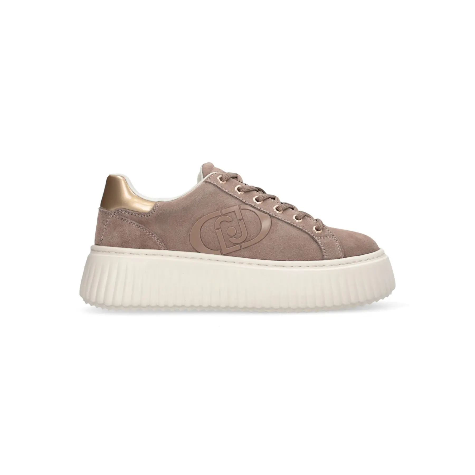 Sneakers platform in suede donna  Elodie 01
