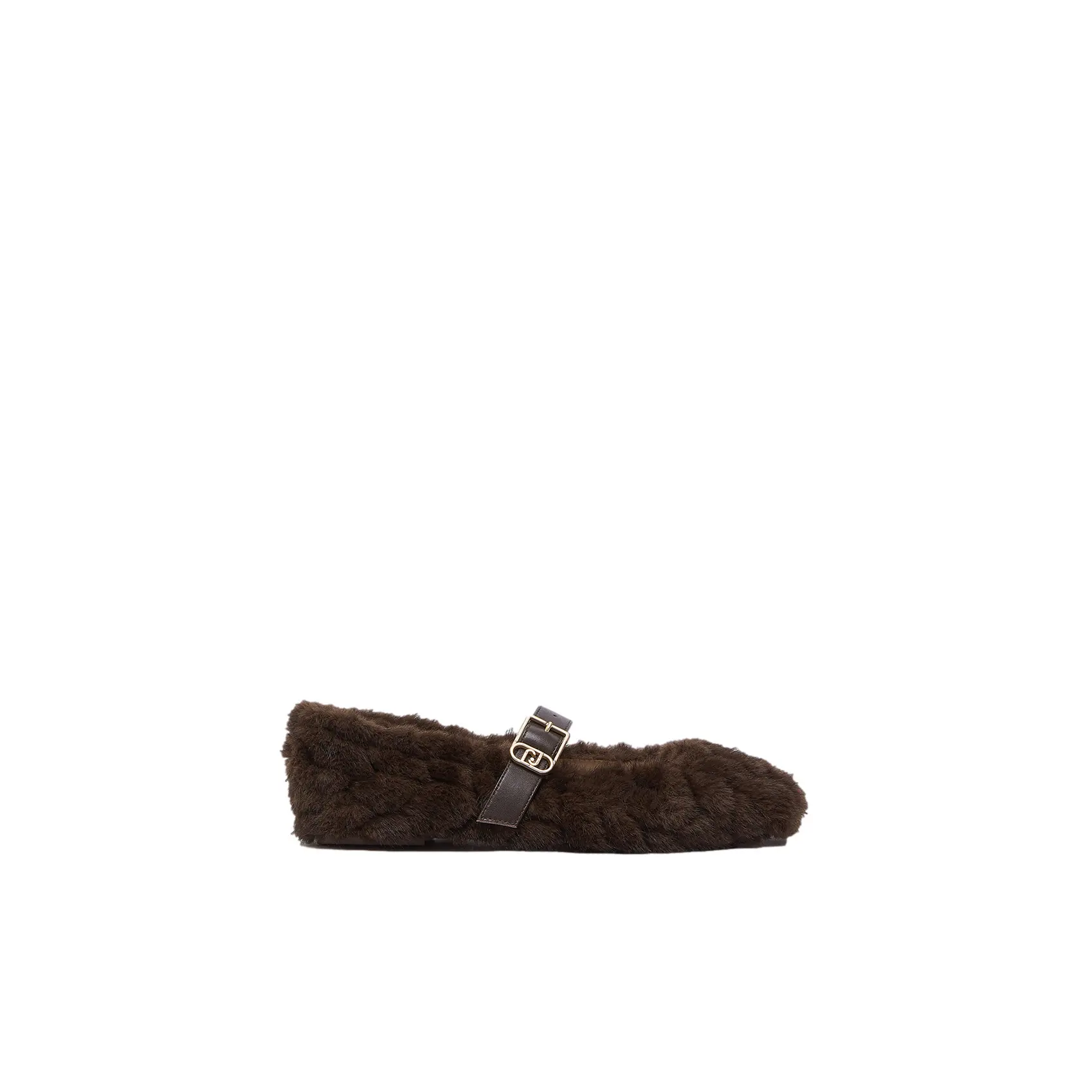 Ballerine piatta in pelliccia sintetica donna  Brigitte 11
