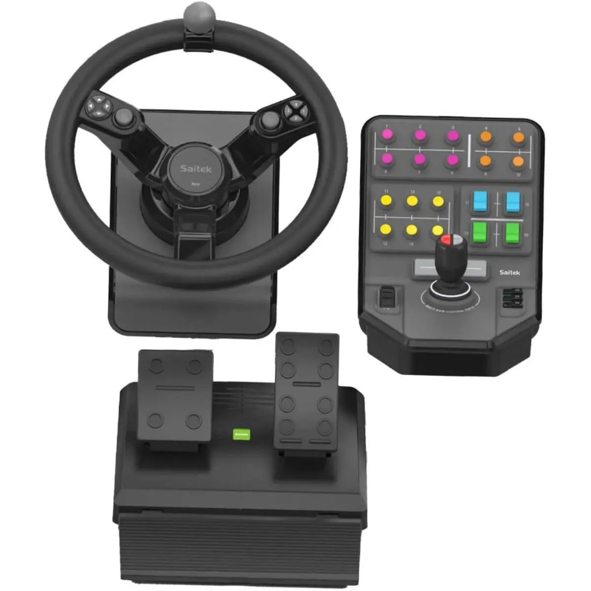 5099206081949 - Logitech Gaming G Saitek Farm Sim Controller -N A- EMEA Lenkrad PC Schwarz inkl Pedale