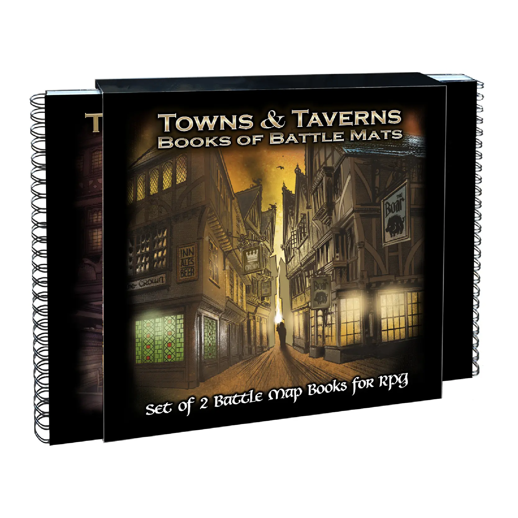 Livre plateau de jeu Loke BattleMats Towns & Taverns