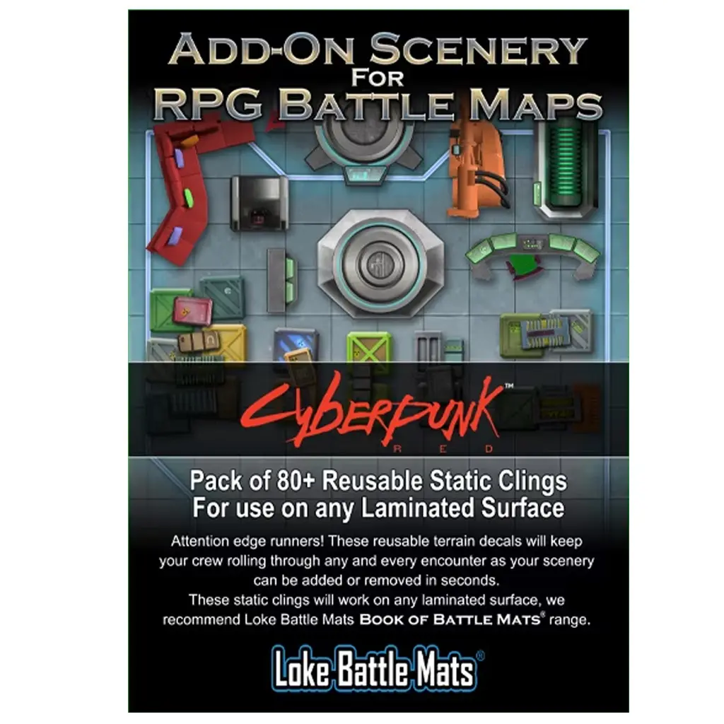 Rolspel decoratieve elementen voor RPG-kaarten Loke BattleMats Cyberpunk