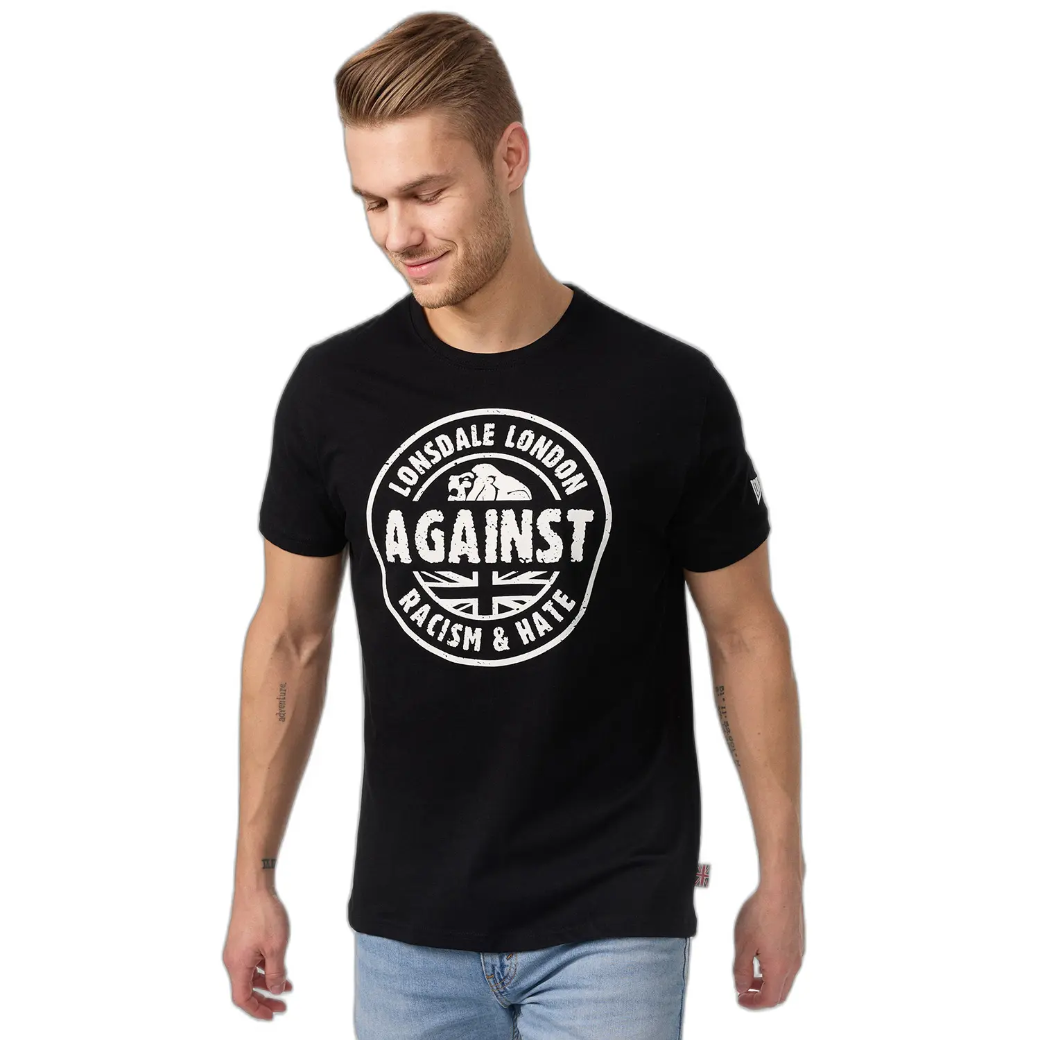 4250206382387 - Unisex T-Shirt normale Passform AGAINST RACISM