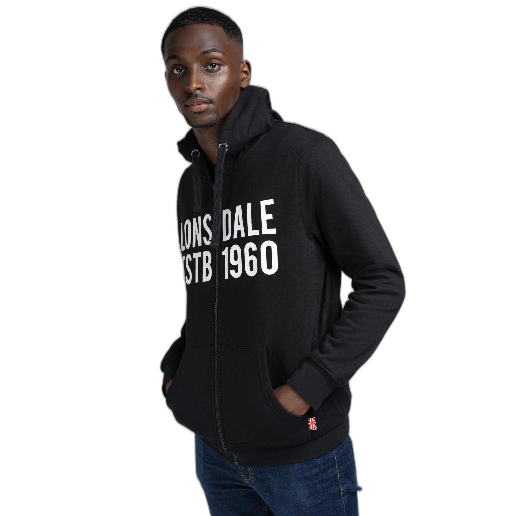 4251522353495 - Herren Kapuzensweatjacke mit Reißverschluss schmale Passform SOLFACH