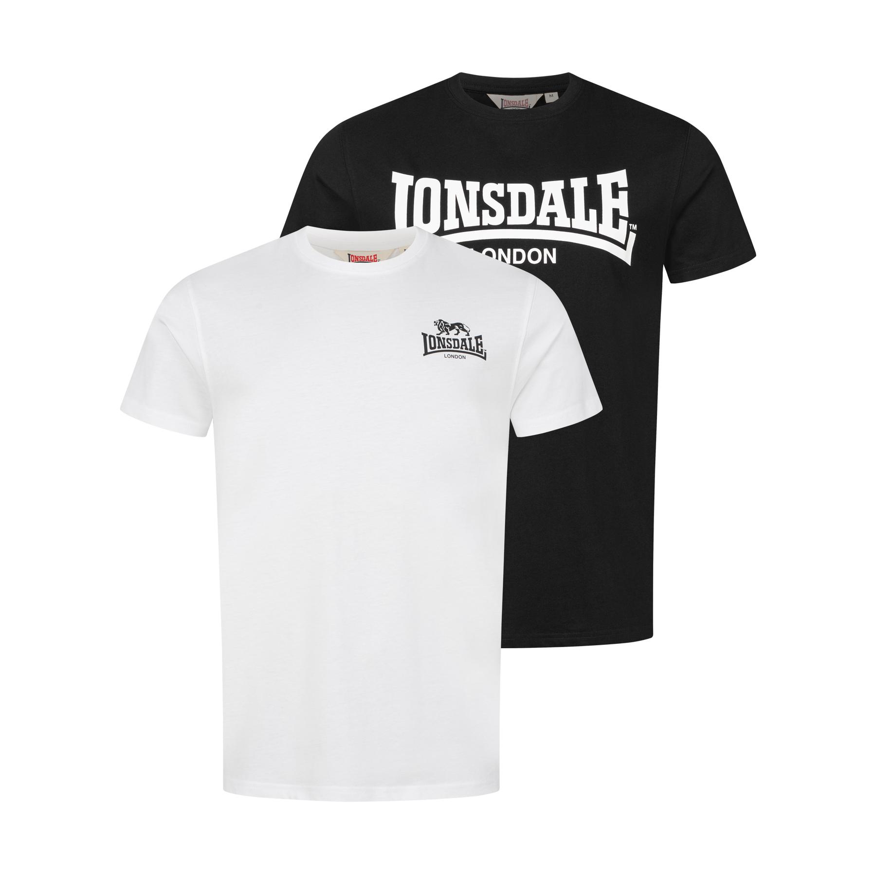 4255581576581 - Herren T-Shirt normale Passform Doppelpack YARNBROOK