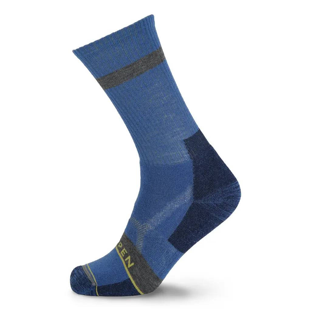 Lorpen Men's Bleu Merino Wool Socks Midweight Crew