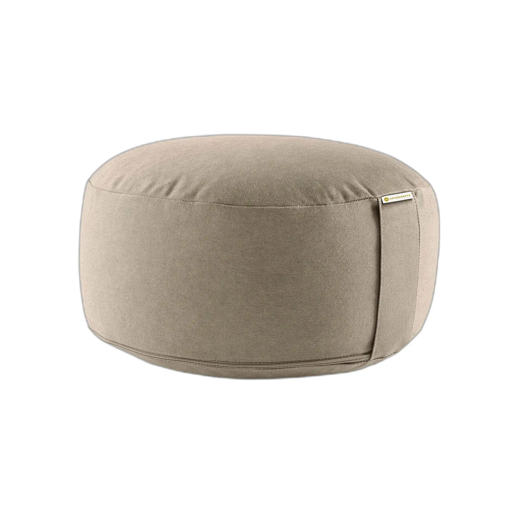 Lotuscrafts Unisex Beige Yoga Cushion Without Embroidery