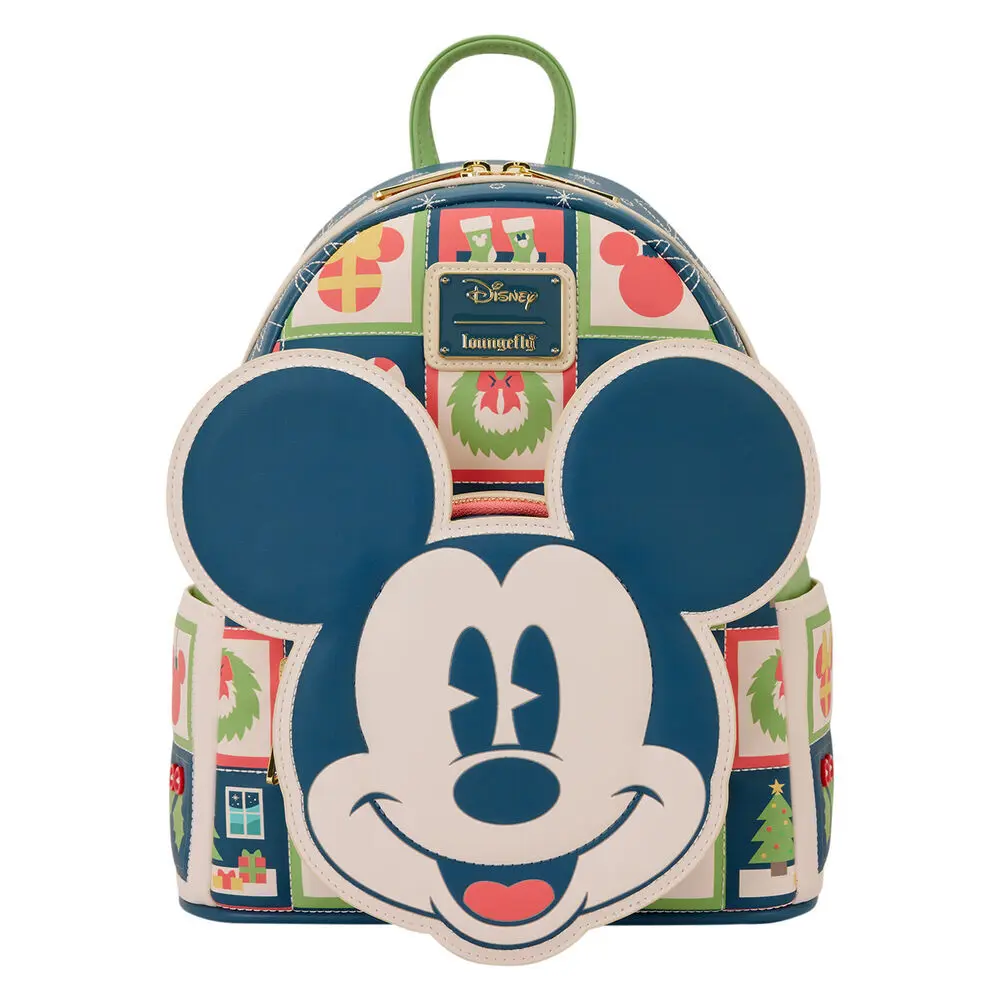Loungefly Unisex Bleu Backpack Disney Mickey Holiday
