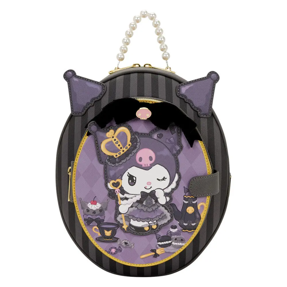 Loungefly Unisex Noir Backpack Hello Kitty Kuromi
