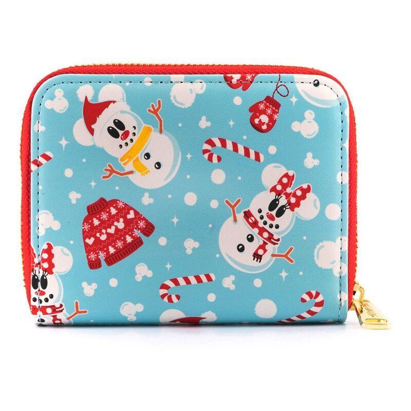 0671803382749 - Mickey Mouse Loungefly - Micky & Minnie Snowman Geldbörse multicolor
