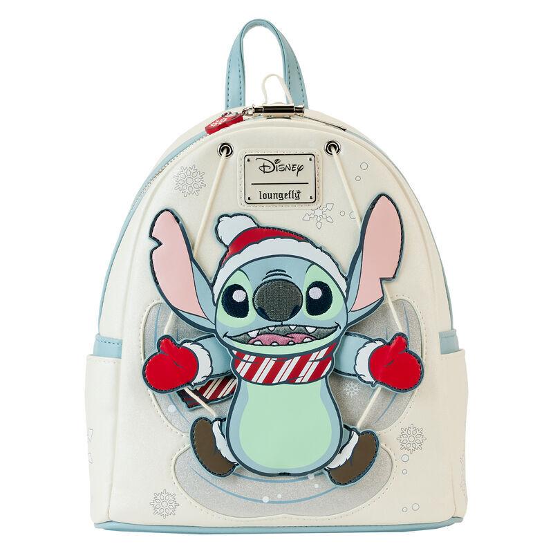 0671803471443 - Rucksack mit Pailletten Mädchen Disney Stitch Holiday Snow Angel