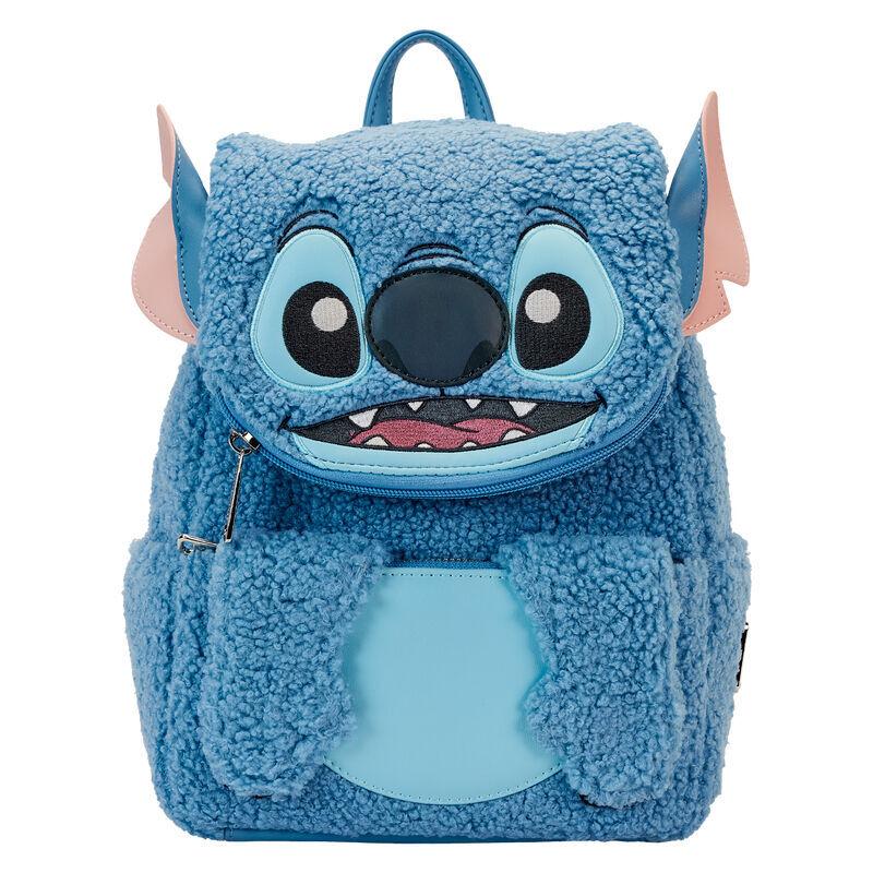 0671803476479 - Loungefly - Stitch Plush Mini-Rucksack blau