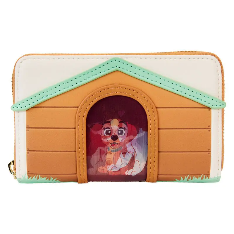 0671803483026 - Lentikular-Geldbörse Mädchen Disney I Heart Dogs Dog House Triple
