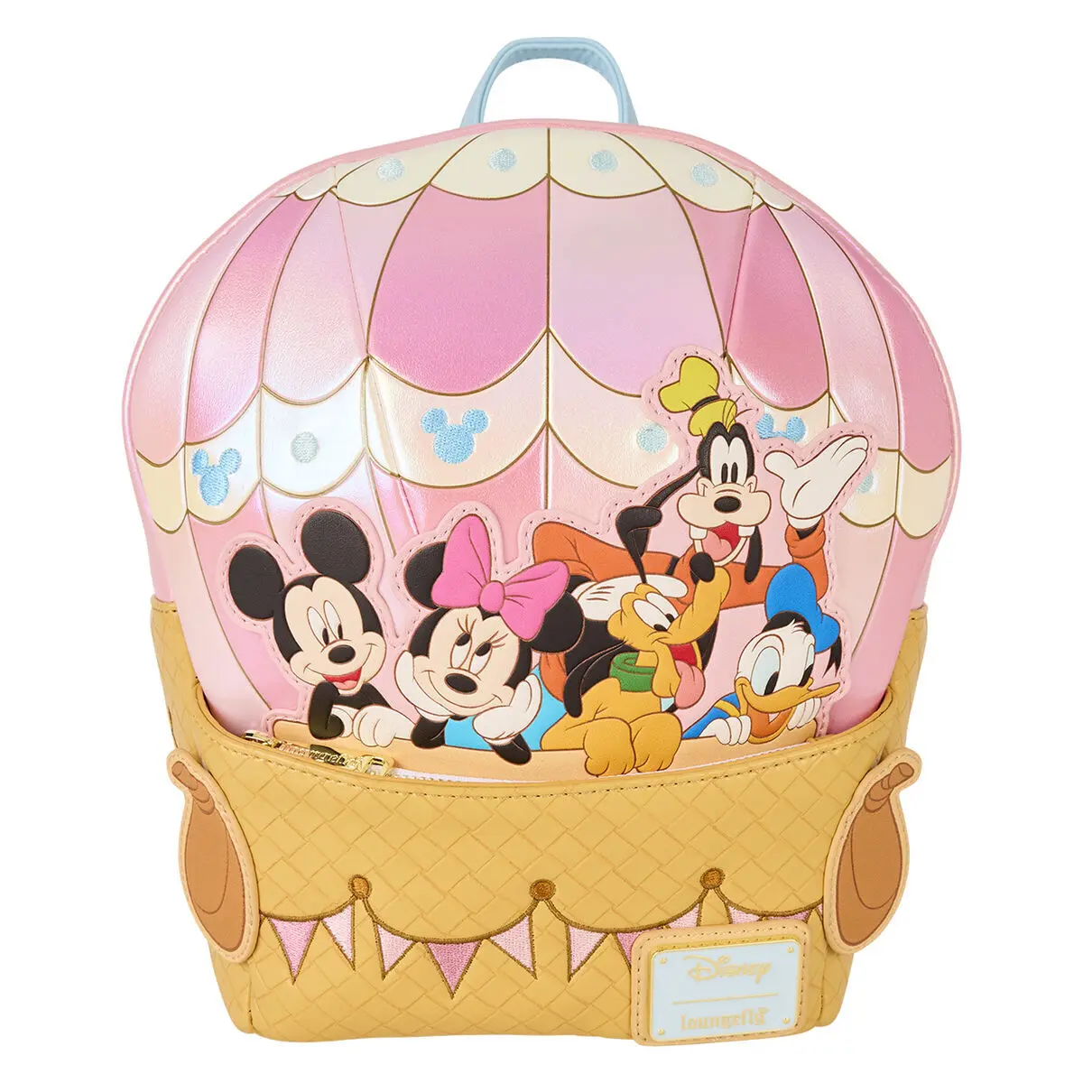 0671803548213 - Loungefly - Mickey & Friends - Figural Hot Air Balloon Mini-Rucksack multicolor