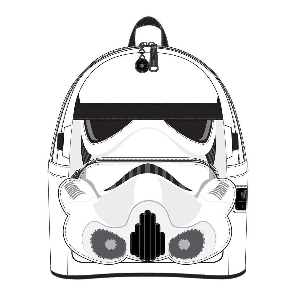 0671803405936 - Loungefly - Stormtrooper Mini-Rucksack weiß schwarz