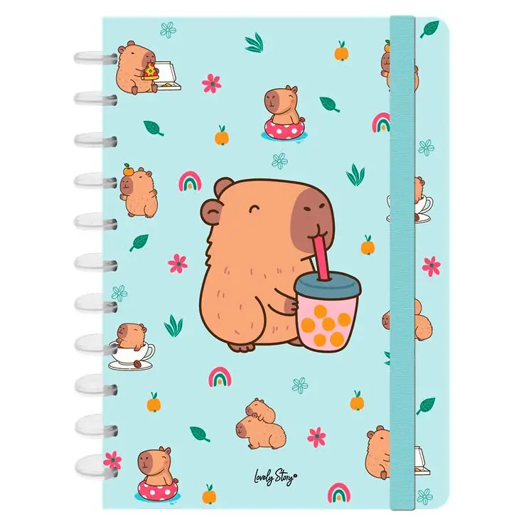 Notebook Lovely Story Capibara Blubble Tea A4