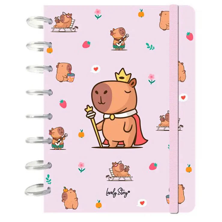 Notebook Lovely Story Capibara Majesty A5