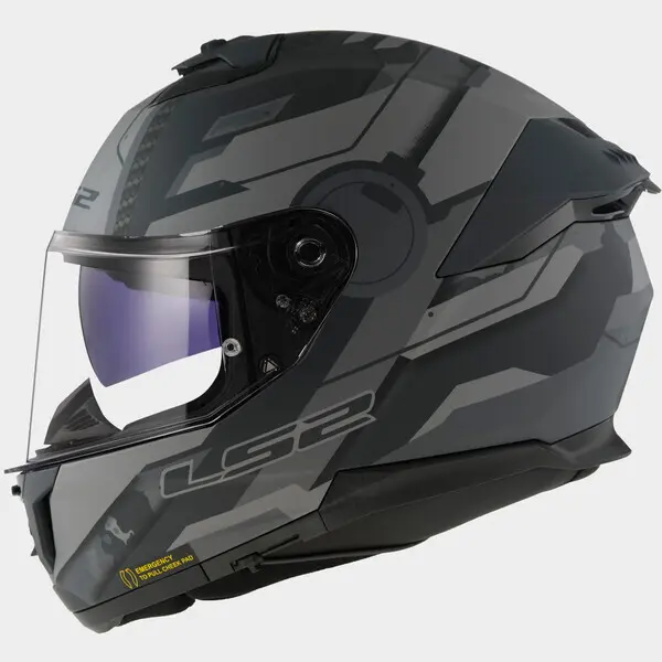 Motorrad-Integralhelm LS2 FF808 Stream II Shadow