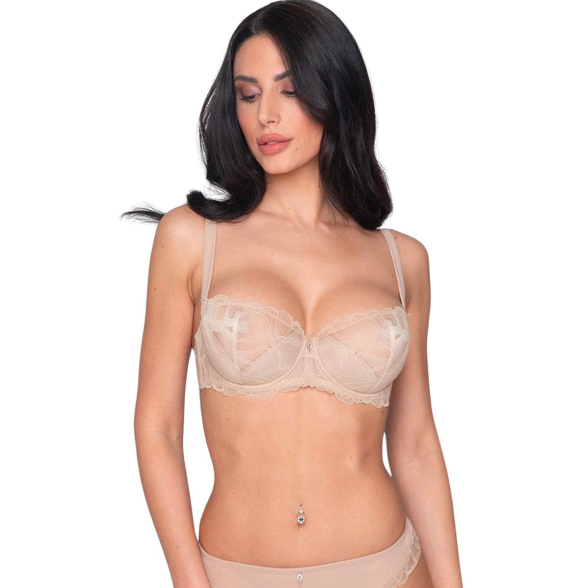 Soutien-gorge balconette a mezzaluna donna  Melody