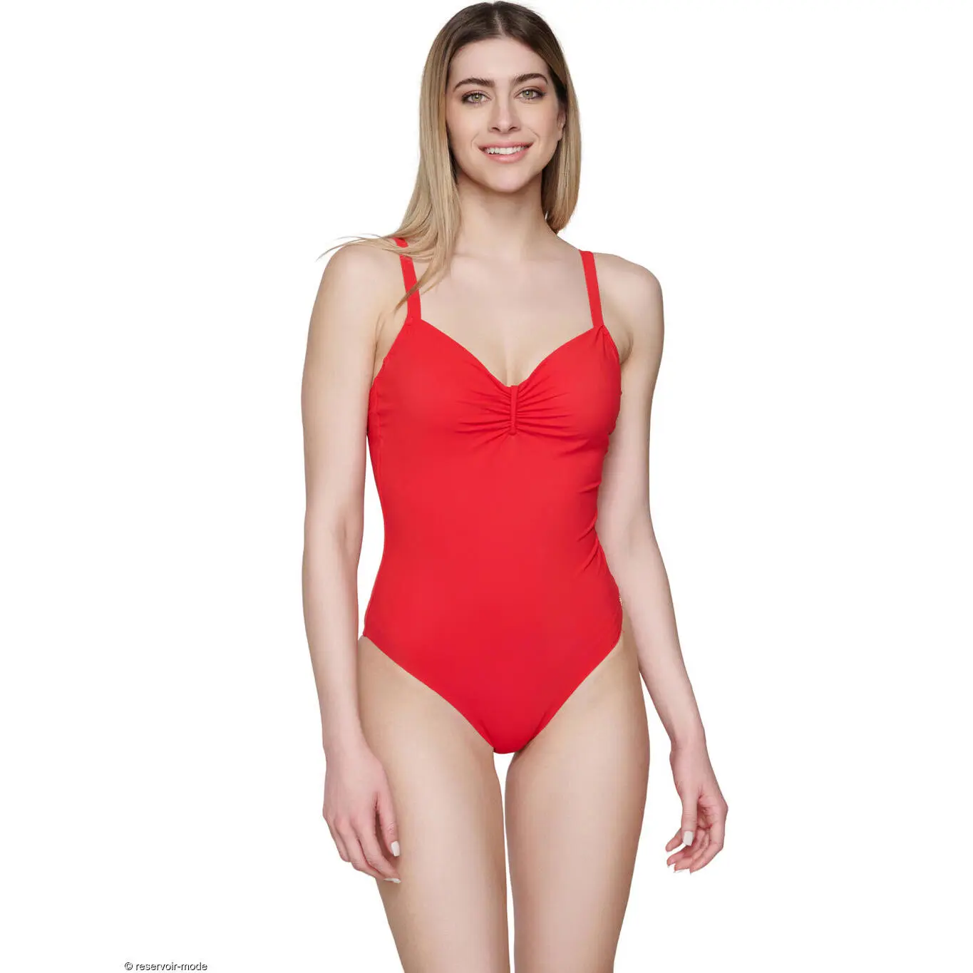 Costume da bagno intero con coppe plissettato donna  Blue Sense