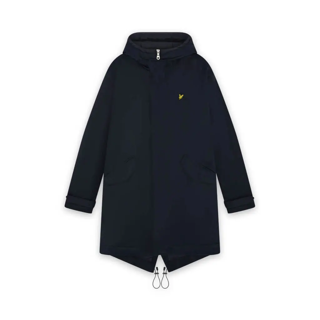 Lyle & Scott Padded fishtail parka - dark navy