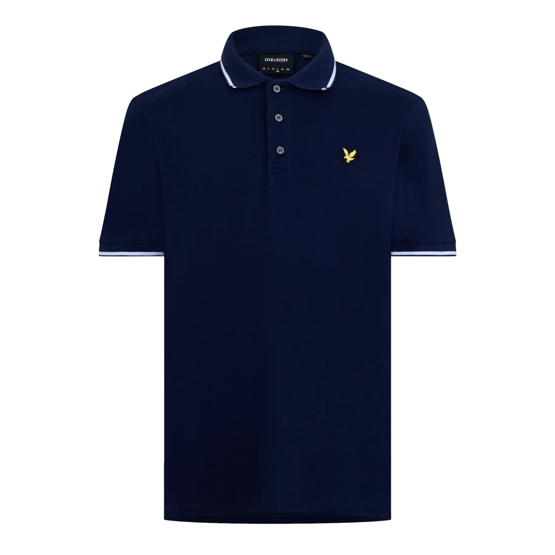 Lyle & Scott Bleu Polo Tipped