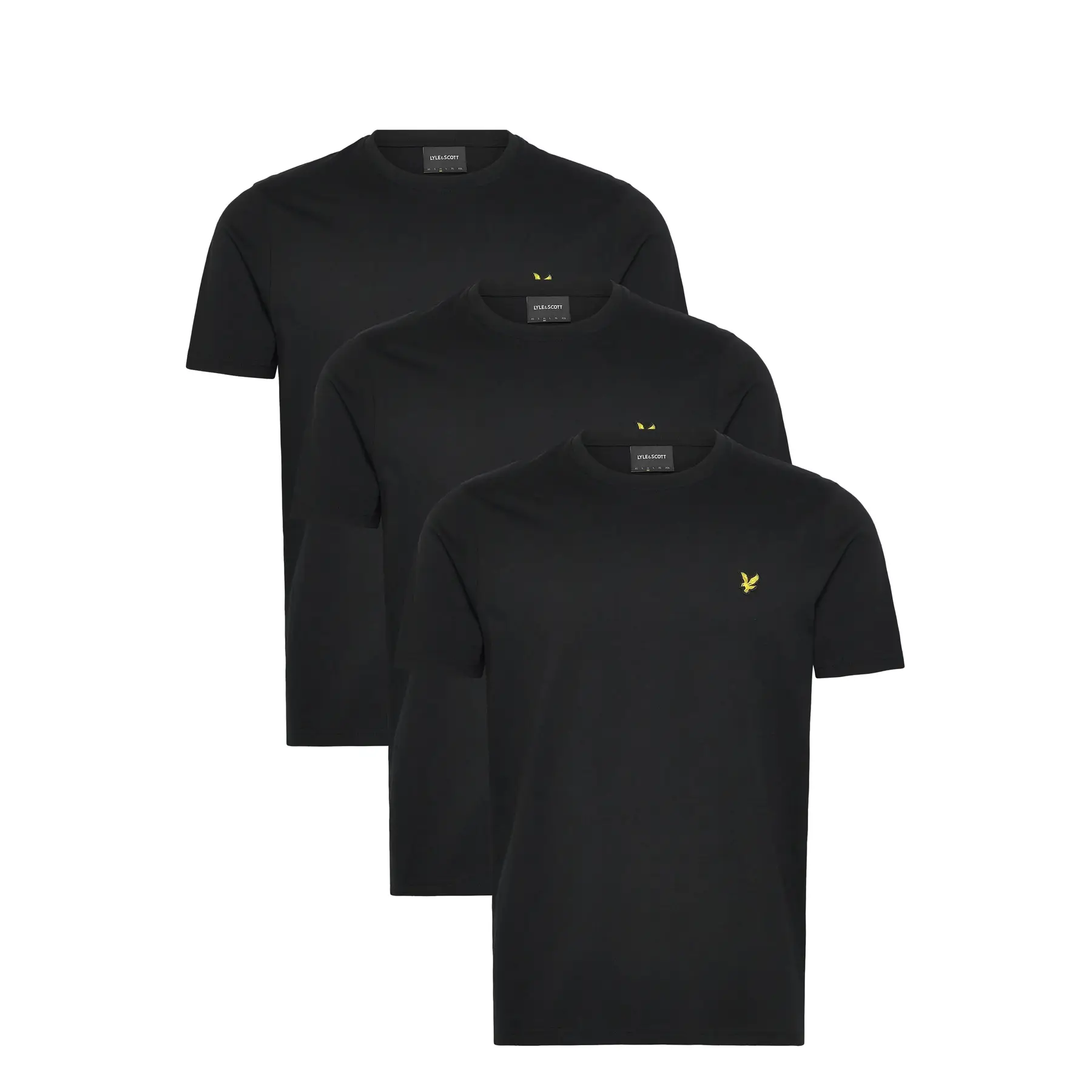 Lyle & Scott Noir T-Shirt (X3)