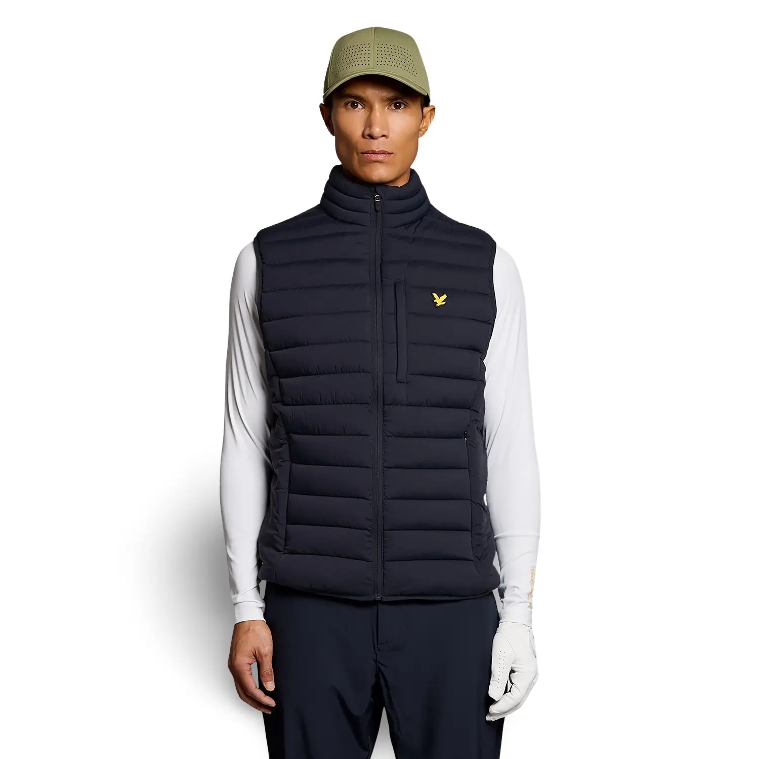 Image of Leichte, dehnbare ärmellose Weste Lyle & Scott
