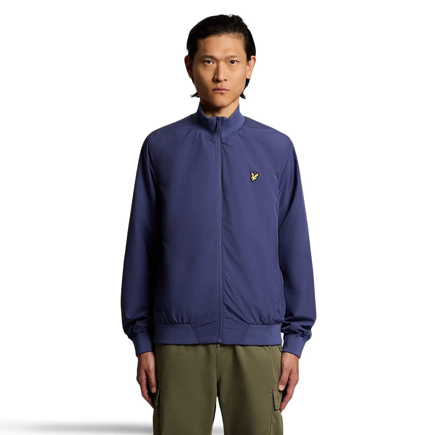 Lyle & Scott Bleu High-Collar Jacket