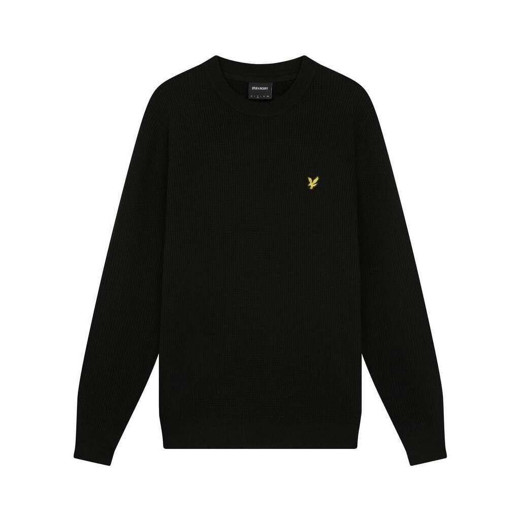 5059775488570 - Pullover mit Rundhalsausschnitt aus karierter Maschenware Lyle & Scott