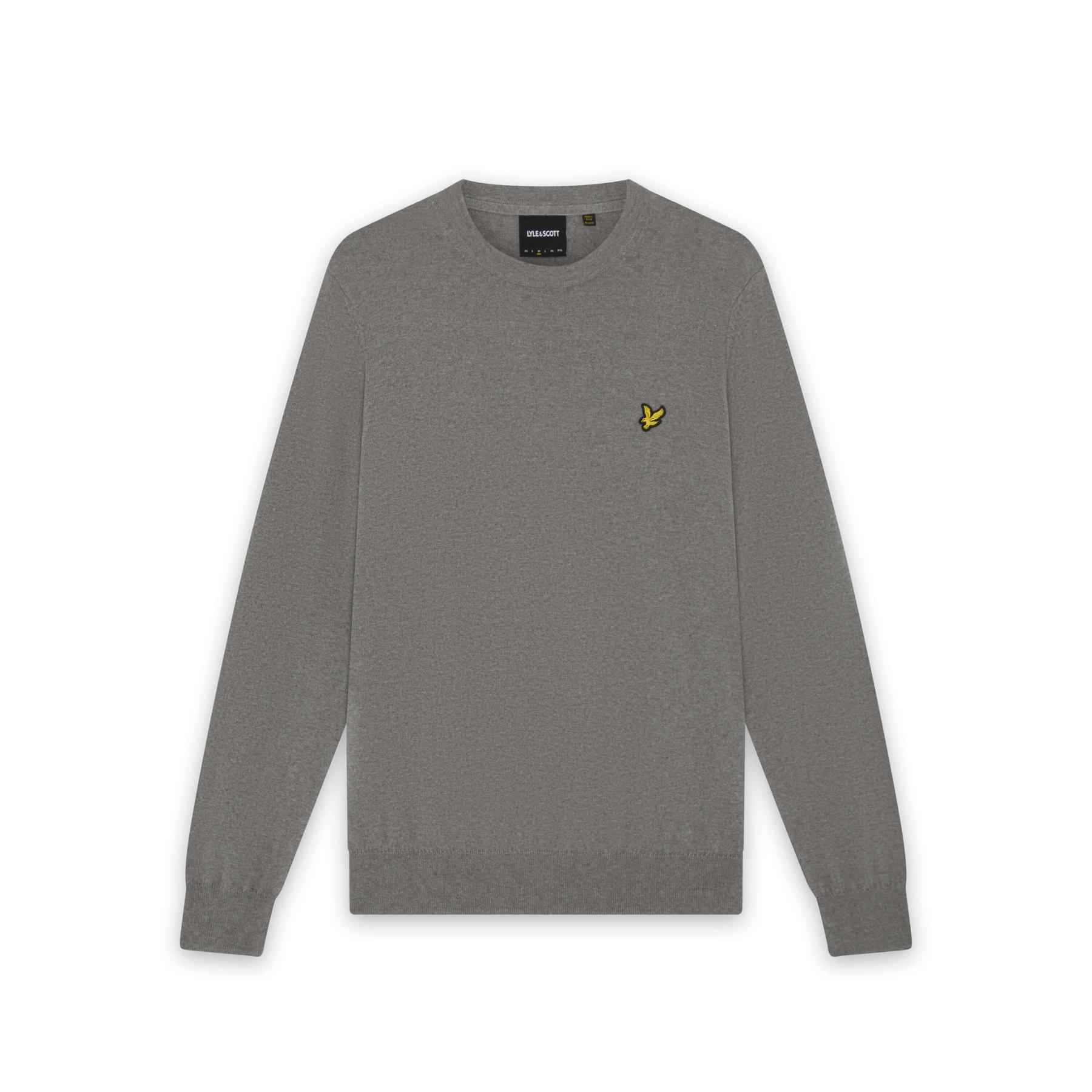 5059775852814 - Pullover mit Rundhalsausschnitt aus Merino-Baumwolle Lyle & Scott