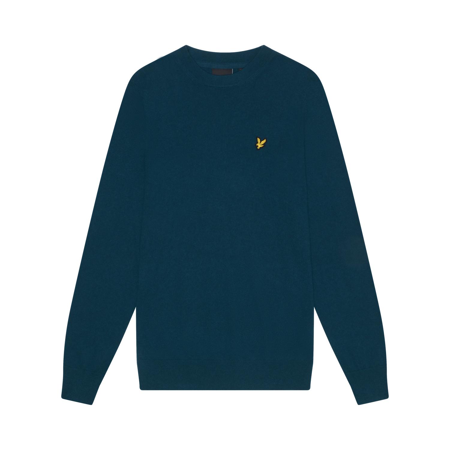 5059775852333 - Pullover mit Rundhalsausschnitt aus Merino-Baumwolle Lyle & Scott