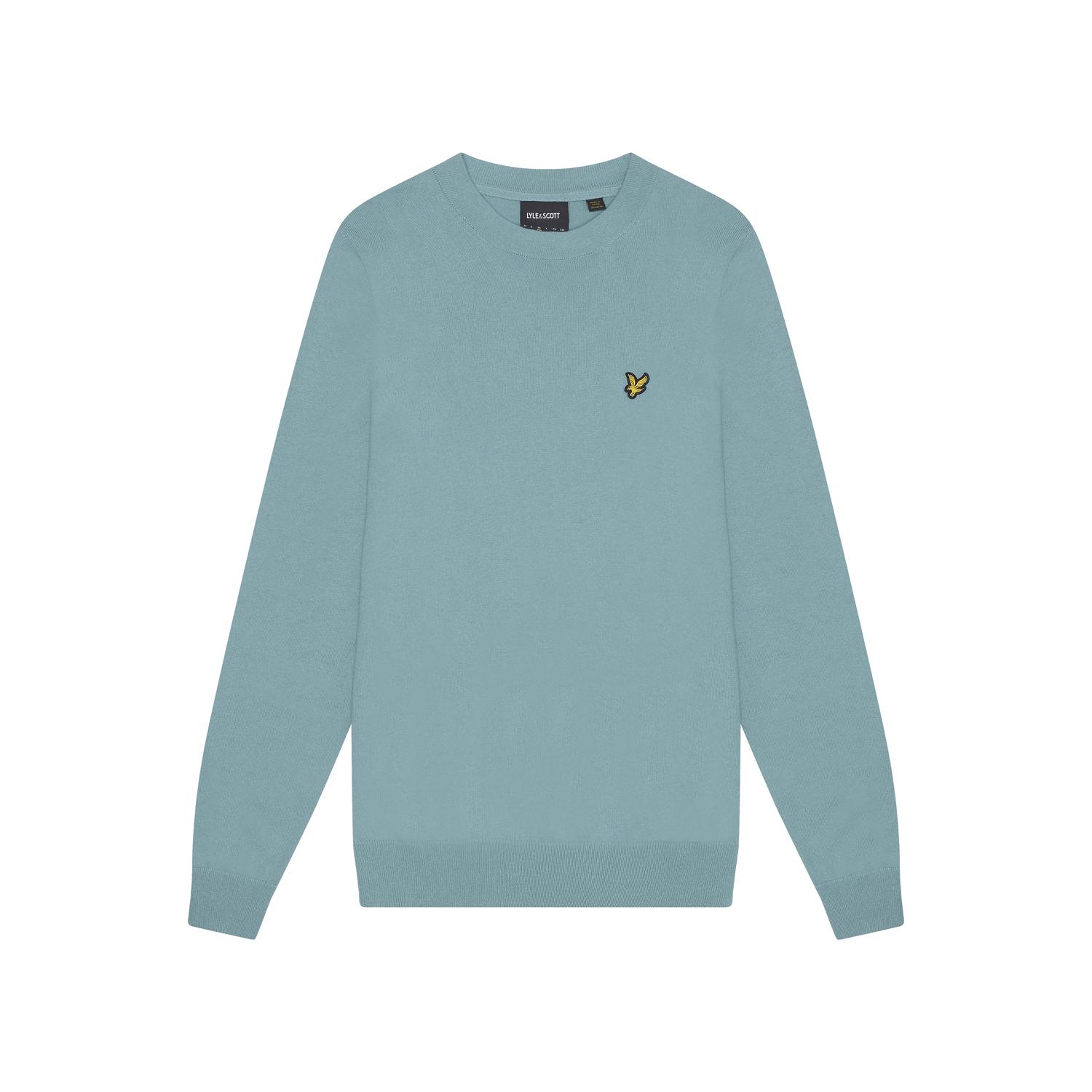 Maglione in cotone e merino