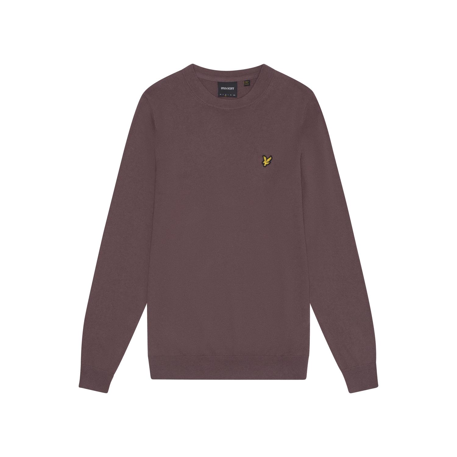 Maglione in cotone merino con scollo rotondo