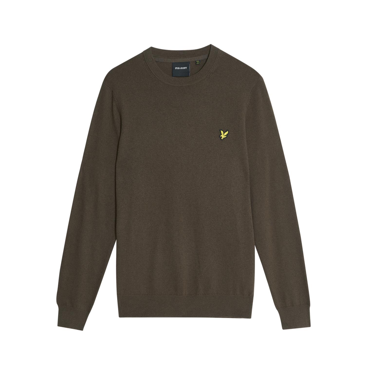 Maglione in cotone e merino