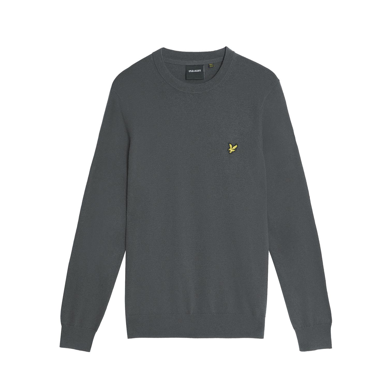 Maglione in cotone e merino