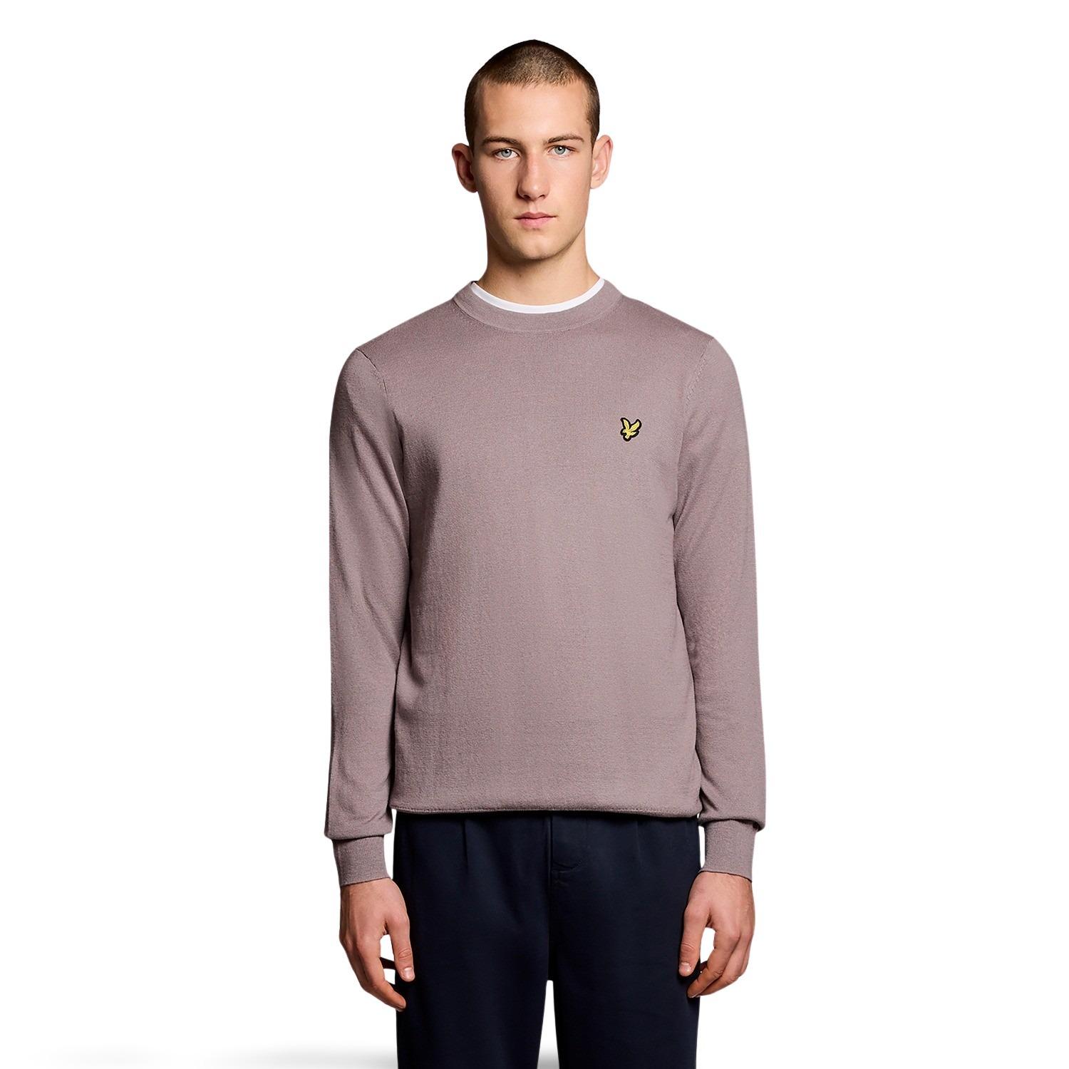 Maglione in cotone e merino